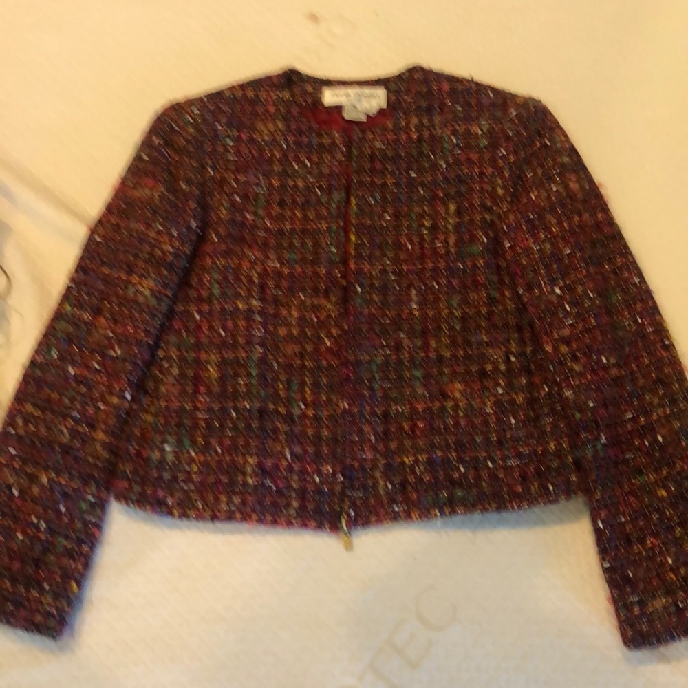 Women’s multi colored blazer size 6 petite